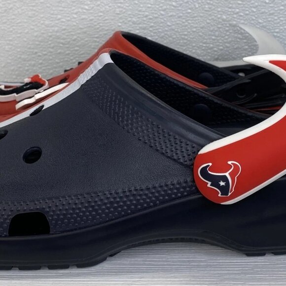 Crocs Classic Houston Texans Clogs Men’s 13 Red/Blue